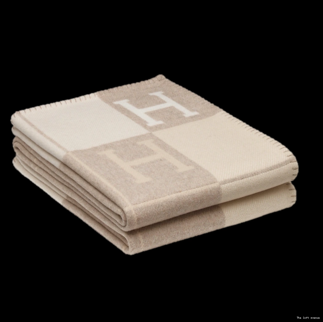 THROW WOOL STRIPE BLANKET HERMES 0825
